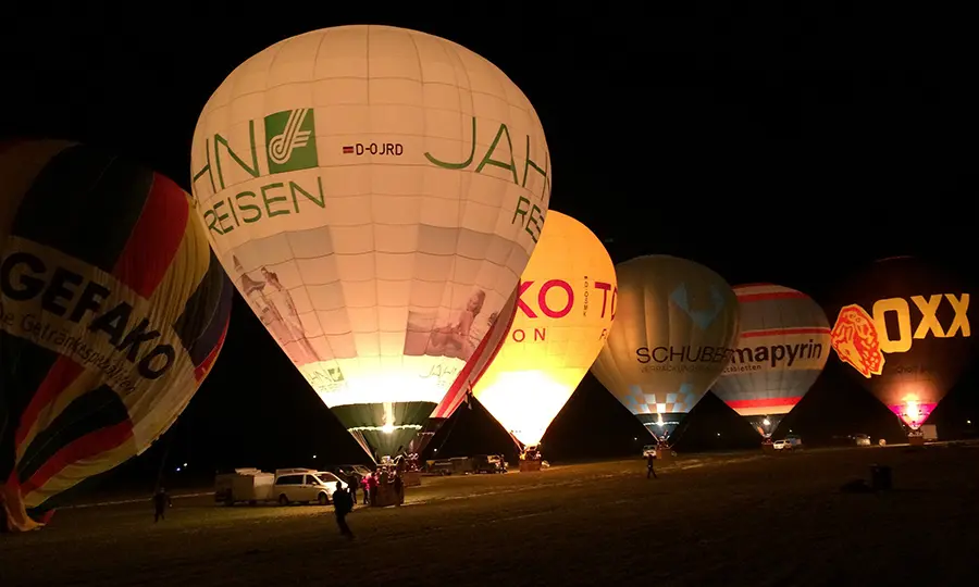 Bild vom Ballonglühen in Isny